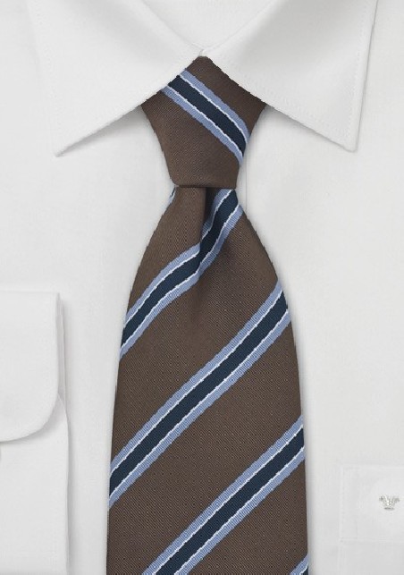 British Tie Brown and Light Blue