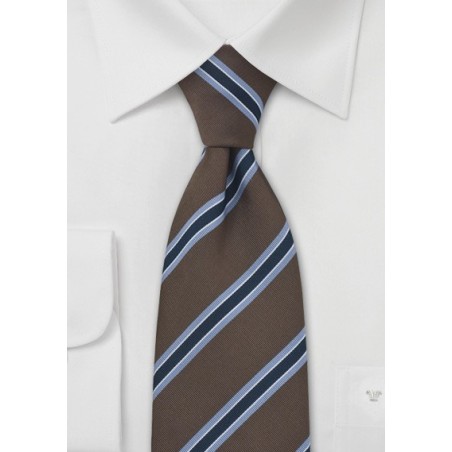 British Tie Brown and Light Blue