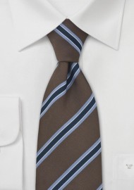 British Tie Brown and Light Blue