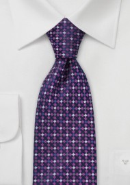 Tie in Hot Pink, Navy, Gray