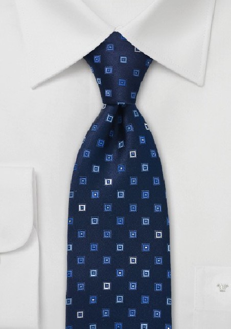 Designer Tie in Midnight Blue