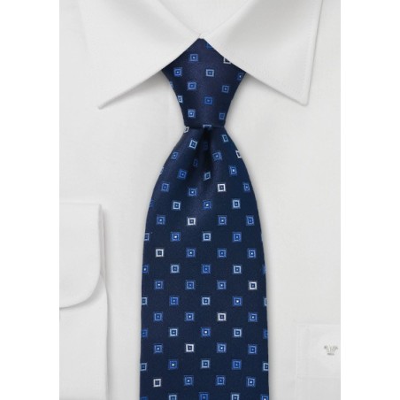 Designer Tie in Midnight Blue