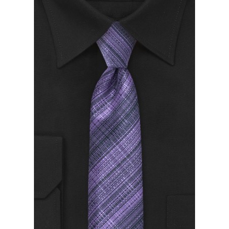Skinny Purple Necktie