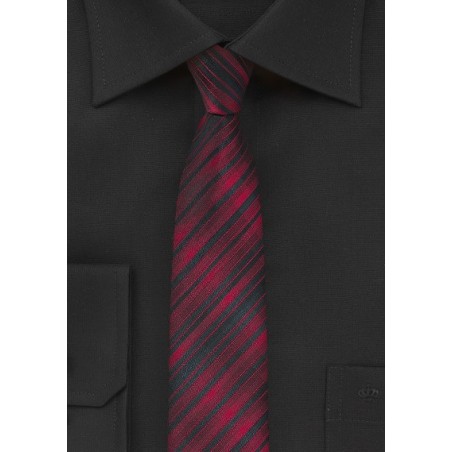 Skinny Tie in Apple Red