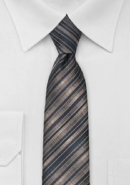 Latte Brown Skinny Tie