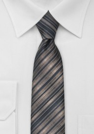 Latte Brown Skinny Tie