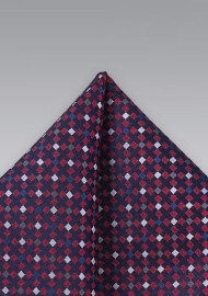 Red White Blue Pocket Square