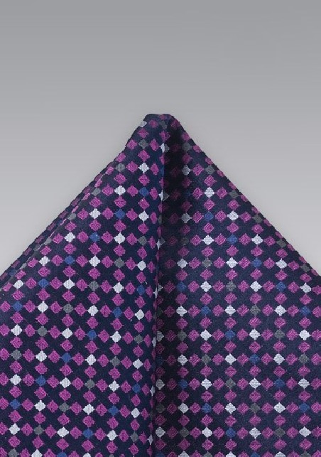 Purple Pink Pocket Square