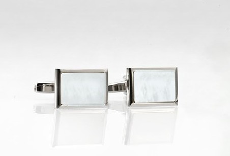 Modern Mother of Pearl Cufflinks