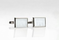 Modern Mother of Pearl Cufflinks