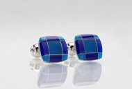 Trendy Blue Cufflinks