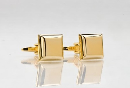 Golden Square Cufflinks