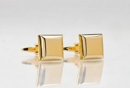 Golden Square Cufflinks