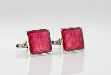 Vibrant Red Cufflinks