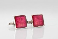 Vibrant Red Cufflinks
