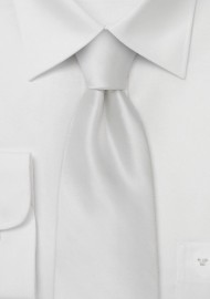 Formal Solid White Tie in XL