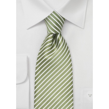 Extra Long Spring Green Necktie