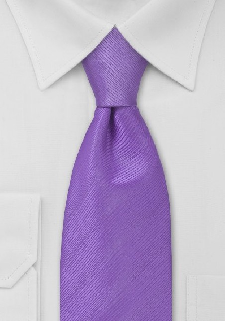 Solid Lilac Mens Tie