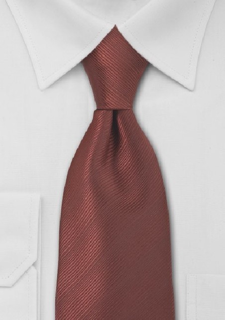 Bronze Red Mens Necktie