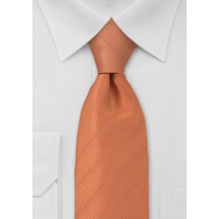 Solid Orange Mens Tie
