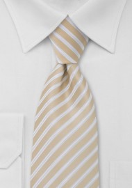 Wheat Tan Striped Tie