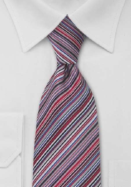 Colorful Striped Mens Tie