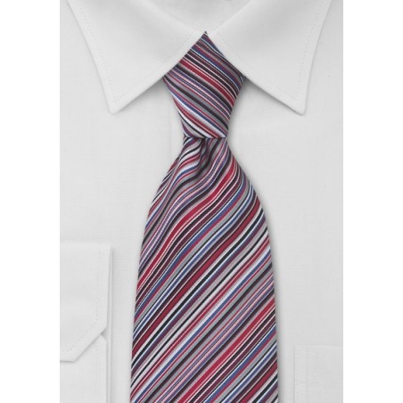 Colorful Striped Mens Tie
