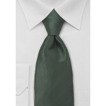 Elegant Dark Green Mens Tie