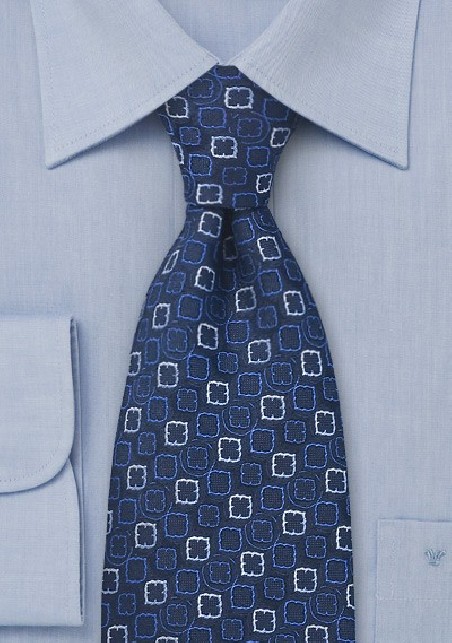 Modern Midnight Blue Tie