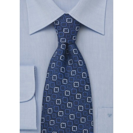 Modern Midnight Blue Tie