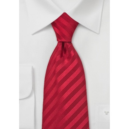 Bright Ruby Red Silk Tie