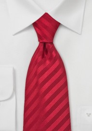 Bright Ruby Red Silk Tie
