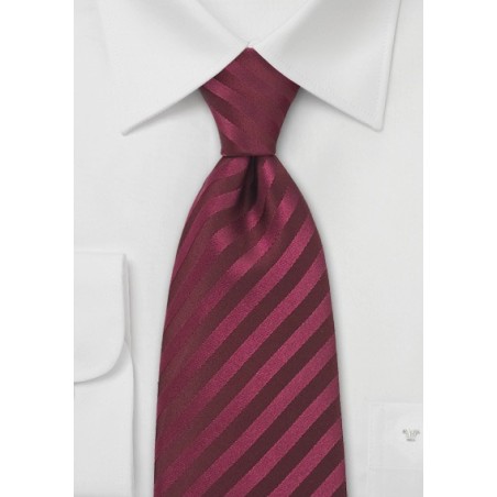Berry Red Silk Tie