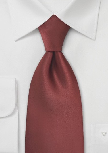Dark Cognac Brown Tie