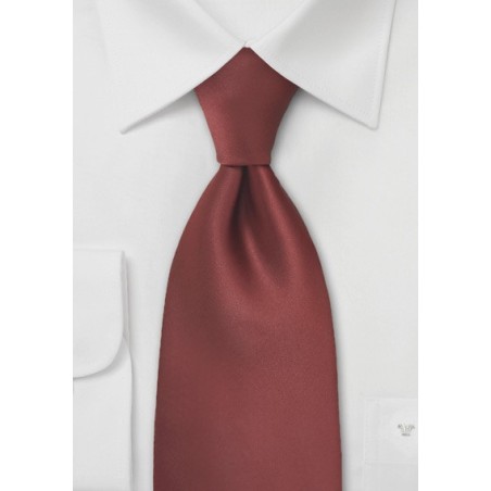 Dark Cognac Brown Tie