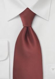 Dark Cognac Brown Tie