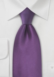 XL Violet Purple Silk Tie