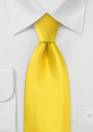 Kids Silk Tie in Canary Yellow
