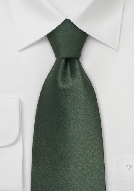 Dark Green Kids Silk Tie