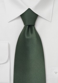 Dark Green Kids Silk Tie