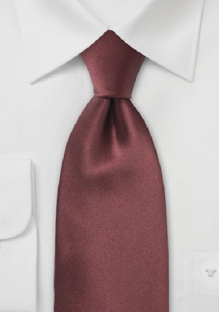 Chestnut Brown Kids Silk Tie