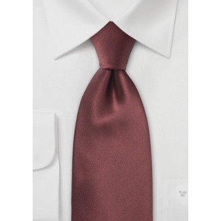 Chestnut Brown Kids Silk Tie