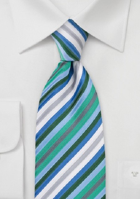 Trendy Mens Tie with Narrow Stripes