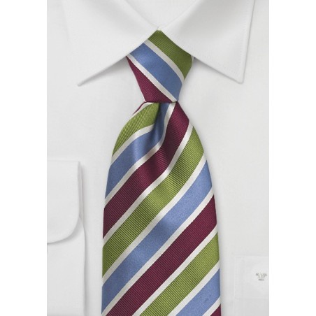 Multicolored Striped Designer Tie