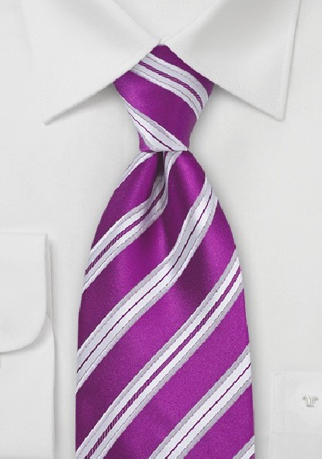 Bright Purple Silk Tie