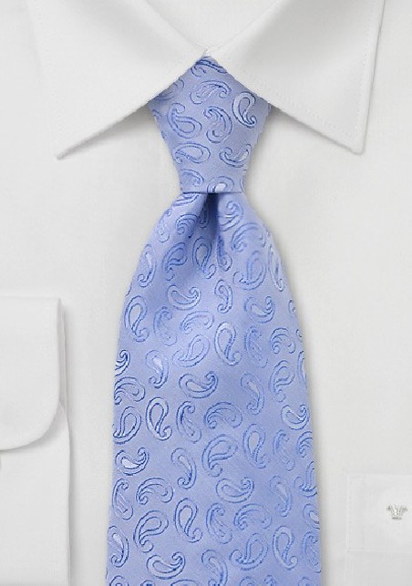 Capri Blue Paisley Tie