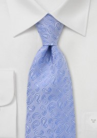 Capri Blue Paisley Tie