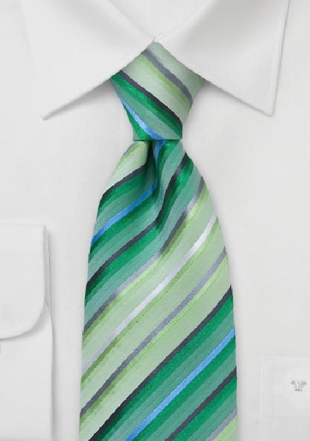 Lime and Grass Green Tie