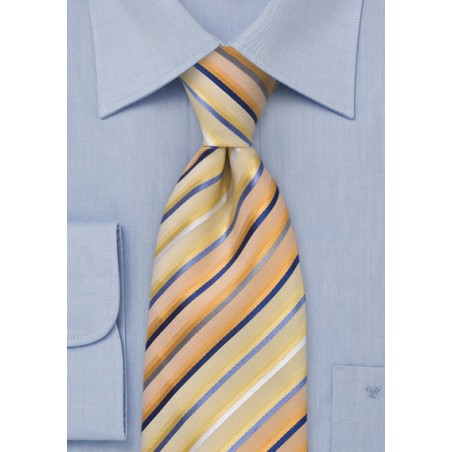 Golden Apricot Silk Tie