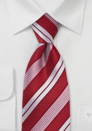 Primary Red and White Tie